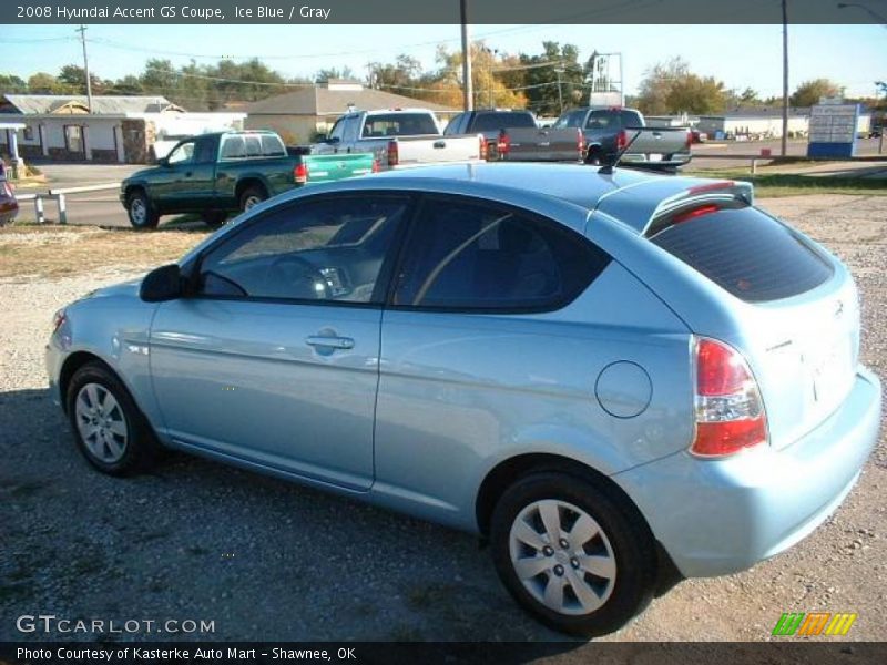 Ice Blue / Gray 2008 Hyundai Accent GS Coupe
