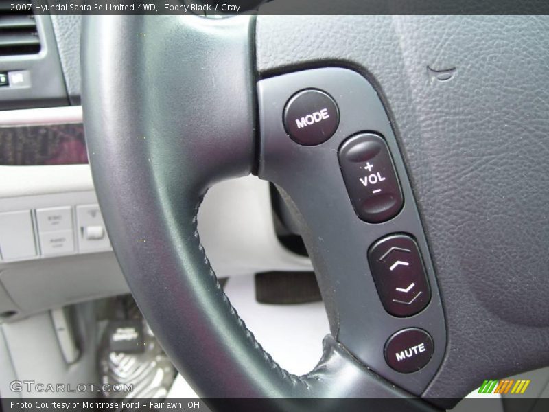 Ebony Black / Gray 2007 Hyundai Santa Fe Limited 4WD