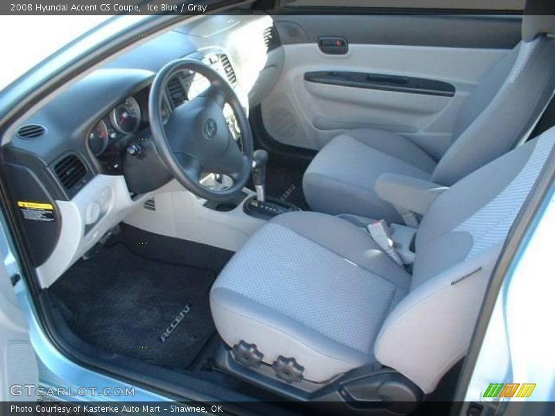 Ice Blue / Gray 2008 Hyundai Accent GS Coupe