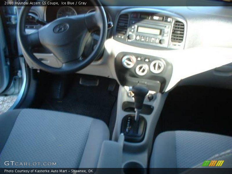 Ice Blue / Gray 2008 Hyundai Accent GS Coupe