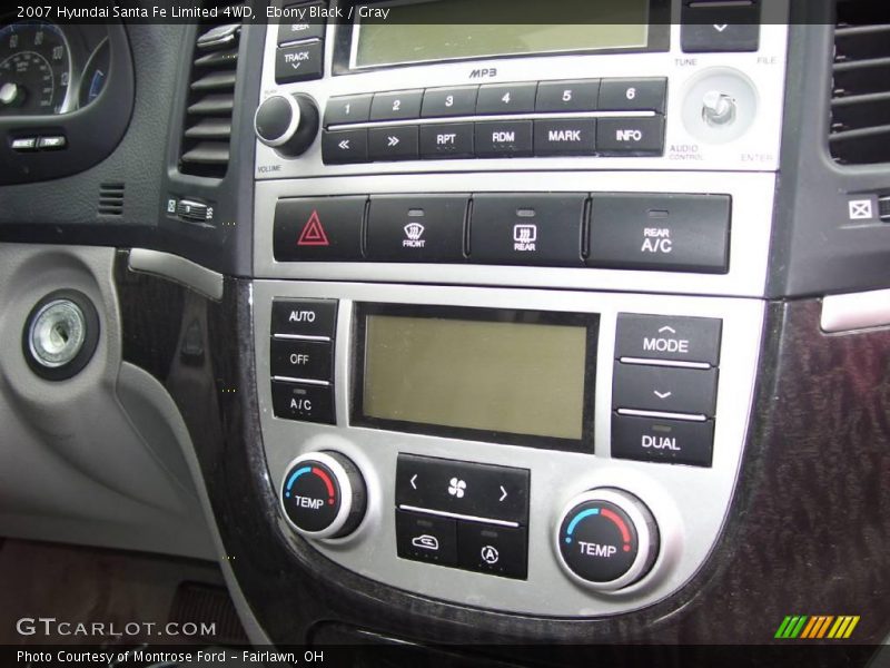 Ebony Black / Gray 2007 Hyundai Santa Fe Limited 4WD