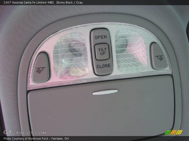 Ebony Black / Gray 2007 Hyundai Santa Fe Limited 4WD