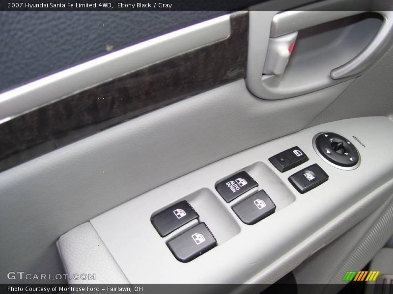 Ebony Black / Gray 2007 Hyundai Santa Fe Limited 4WD