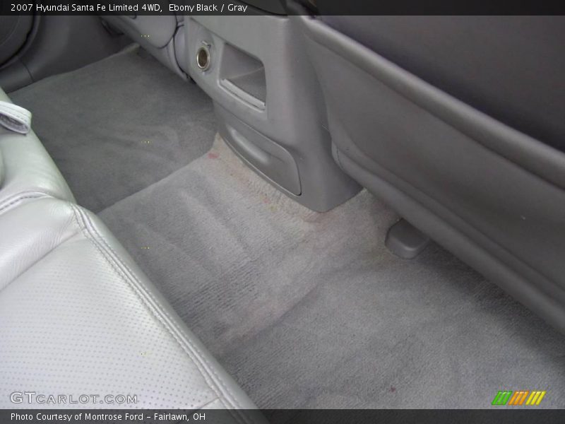 Ebony Black / Gray 2007 Hyundai Santa Fe Limited 4WD