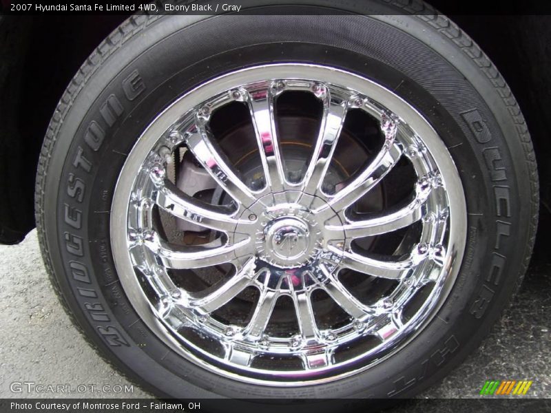 Ebony Black / Gray 2007 Hyundai Santa Fe Limited 4WD