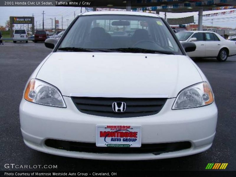 Taffeta White / Gray 2001 Honda Civic LX Sedan