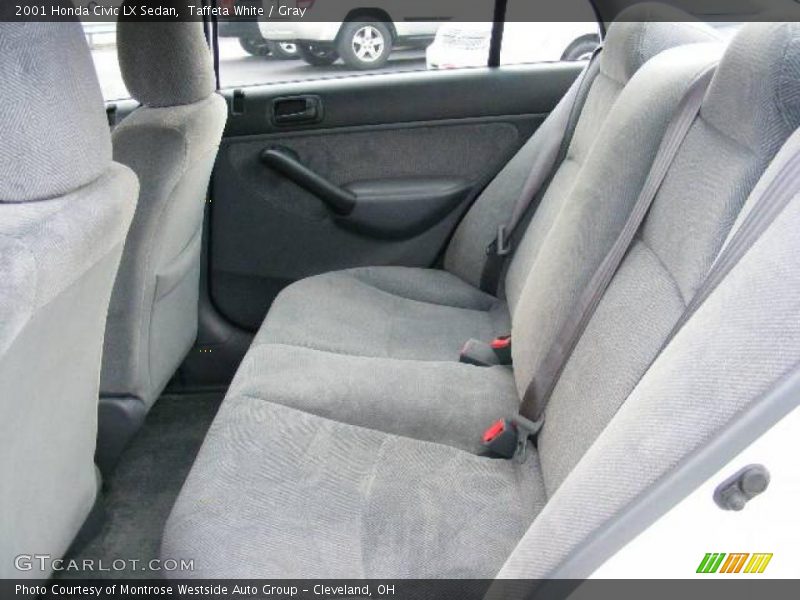 Taffeta White / Gray 2001 Honda Civic LX Sedan