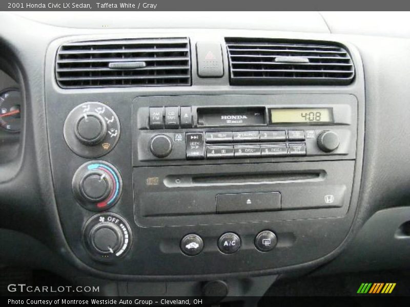 Taffeta White / Gray 2001 Honda Civic LX Sedan