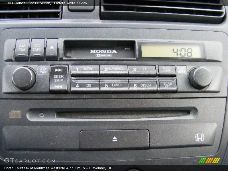 Taffeta White / Gray 2001 Honda Civic LX Sedan