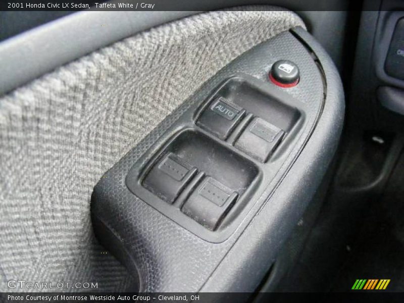 Taffeta White / Gray 2001 Honda Civic LX Sedan