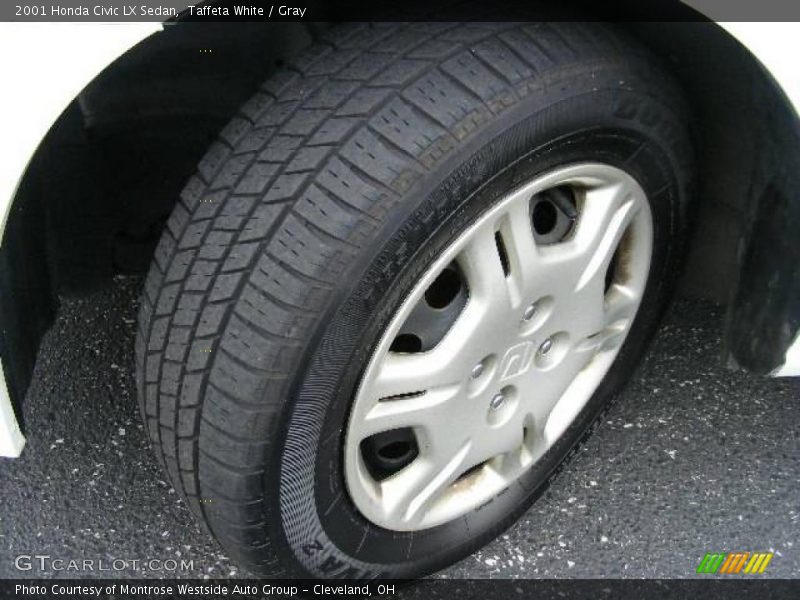 Taffeta White / Gray 2001 Honda Civic LX Sedan