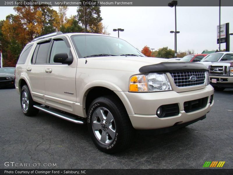 Ivory Parchment Tri Coat / Medium Parchment 2005 Ford Explorer Limited