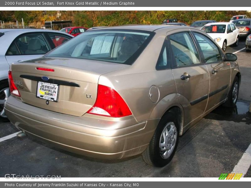 Fort Knox Gold Metallic / Medium Graphite 2000 Ford Focus LX Sedan