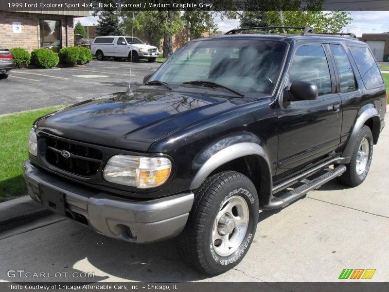 Black Clearcoat / Medium Graphite Grey 1999 Ford Explorer Sport 4x4