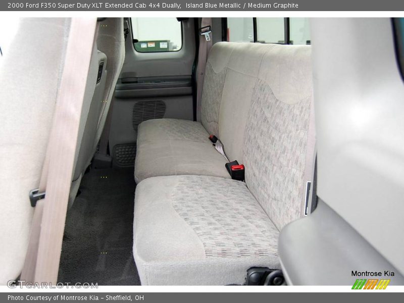 Island Blue Metallic / Medium Graphite 2000 Ford F350 Super Duty XLT Extended Cab 4x4 Dually