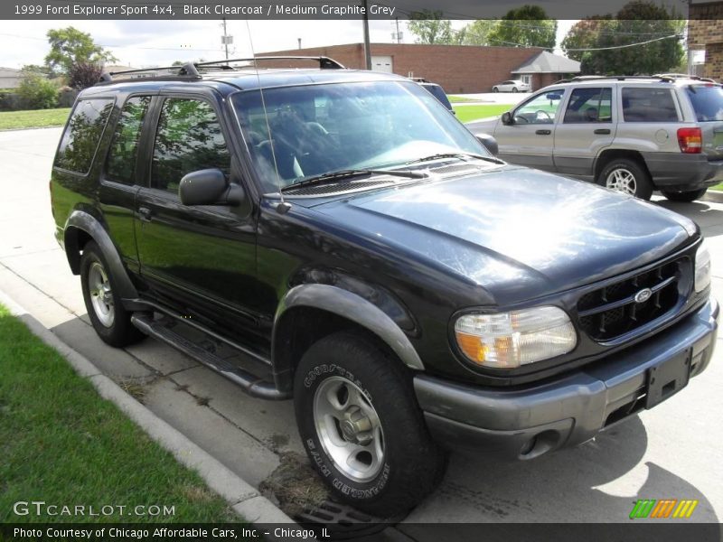 Black Clearcoat / Medium Graphite Grey 1999 Ford Explorer Sport 4x4