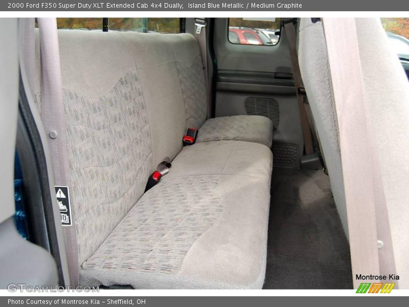 Island Blue Metallic / Medium Graphite 2000 Ford F350 Super Duty XLT Extended Cab 4x4 Dually