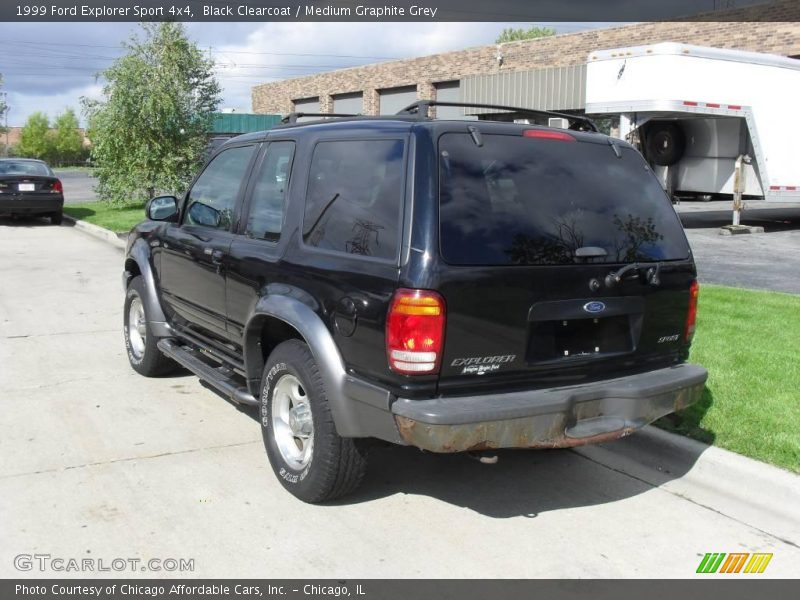 Black Clearcoat / Medium Graphite Grey 1999 Ford Explorer Sport 4x4