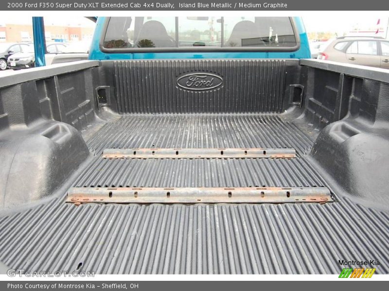 Island Blue Metallic / Medium Graphite 2000 Ford F350 Super Duty XLT Extended Cab 4x4 Dually
