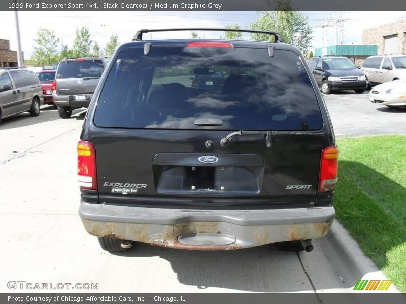 Black Clearcoat / Medium Graphite Grey 1999 Ford Explorer Sport 4x4