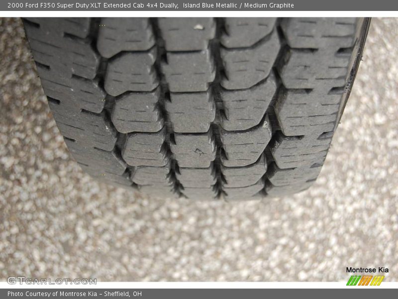 Island Blue Metallic / Medium Graphite 2000 Ford F350 Super Duty XLT Extended Cab 4x4 Dually