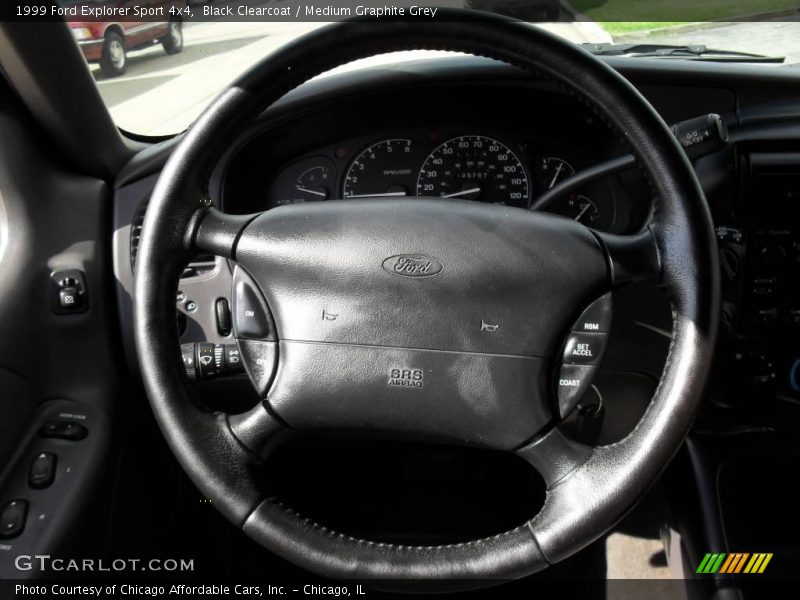 Black Clearcoat / Medium Graphite Grey 1999 Ford Explorer Sport 4x4