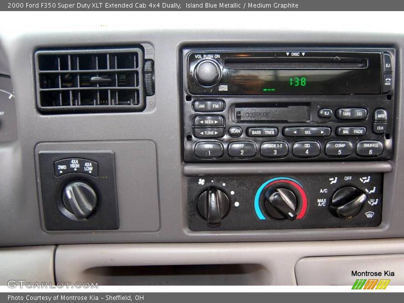 Island Blue Metallic / Medium Graphite 2000 Ford F350 Super Duty XLT Extended Cab 4x4 Dually