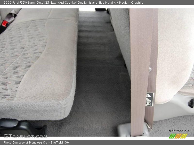 Island Blue Metallic / Medium Graphite 2000 Ford F350 Super Duty XLT Extended Cab 4x4 Dually