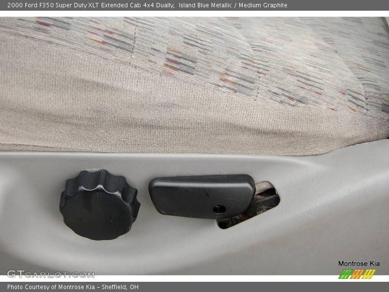 Island Blue Metallic / Medium Graphite 2000 Ford F350 Super Duty XLT Extended Cab 4x4 Dually