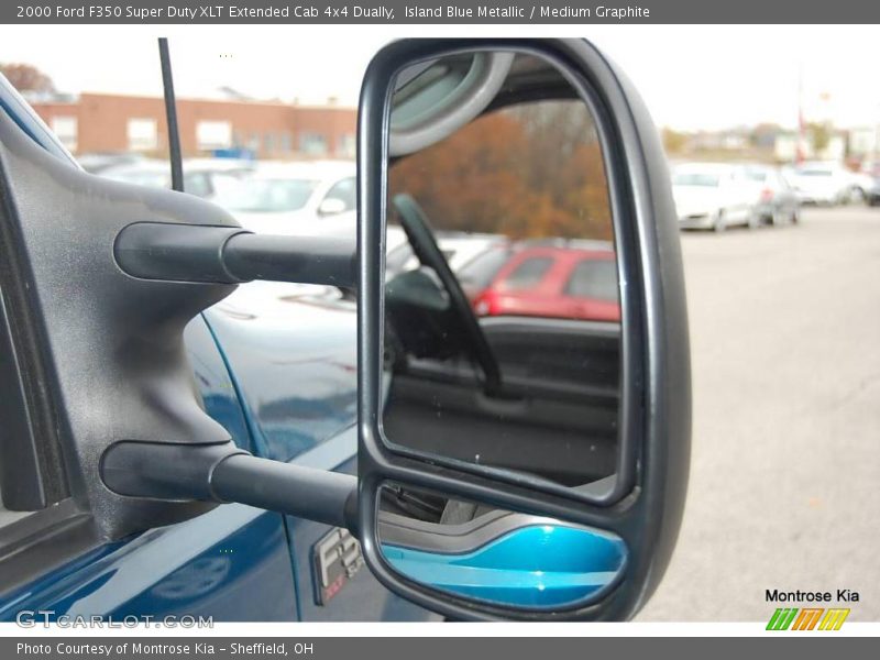 Island Blue Metallic / Medium Graphite 2000 Ford F350 Super Duty XLT Extended Cab 4x4 Dually