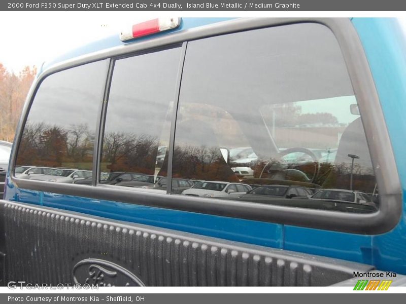 Island Blue Metallic / Medium Graphite 2000 Ford F350 Super Duty XLT Extended Cab 4x4 Dually