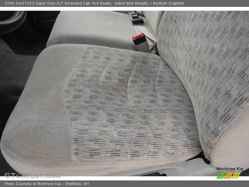 Island Blue Metallic / Medium Graphite 2000 Ford F350 Super Duty XLT Extended Cab 4x4 Dually