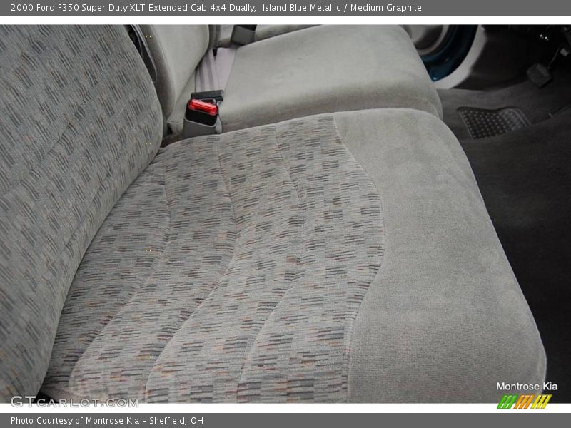 Island Blue Metallic / Medium Graphite 2000 Ford F350 Super Duty XLT Extended Cab 4x4 Dually