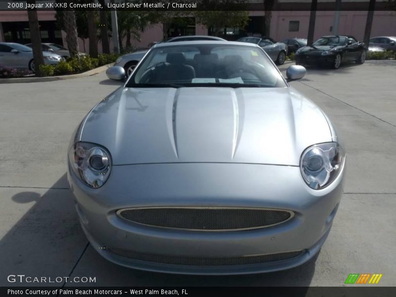 Liquid Silver Metallic / Charcoal 2008 Jaguar XK XK8 Convertible