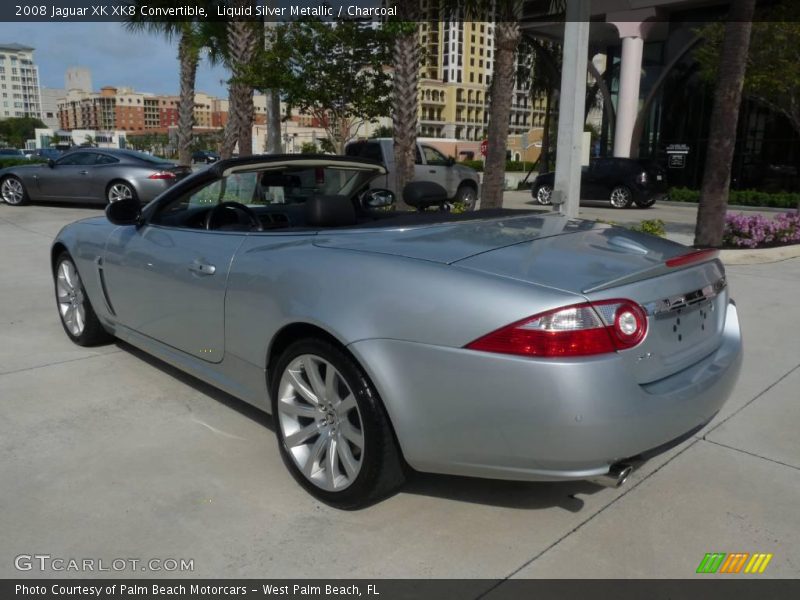 Liquid Silver Metallic / Charcoal 2008 Jaguar XK XK8 Convertible