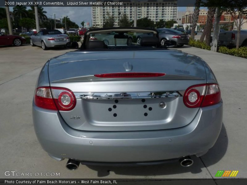 Liquid Silver Metallic / Charcoal 2008 Jaguar XK XK8 Convertible
