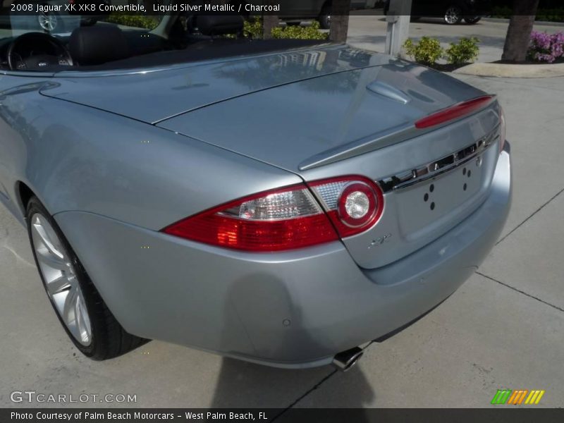 Liquid Silver Metallic / Charcoal 2008 Jaguar XK XK8 Convertible