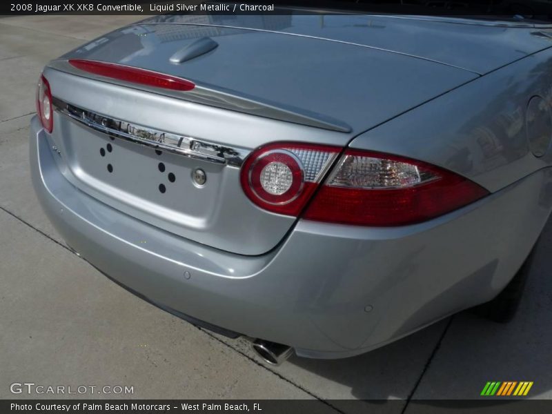 Liquid Silver Metallic / Charcoal 2008 Jaguar XK XK8 Convertible