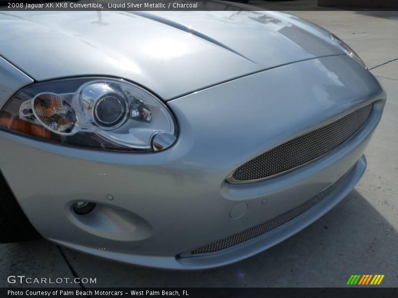 Liquid Silver Metallic / Charcoal 2008 Jaguar XK XK8 Convertible
