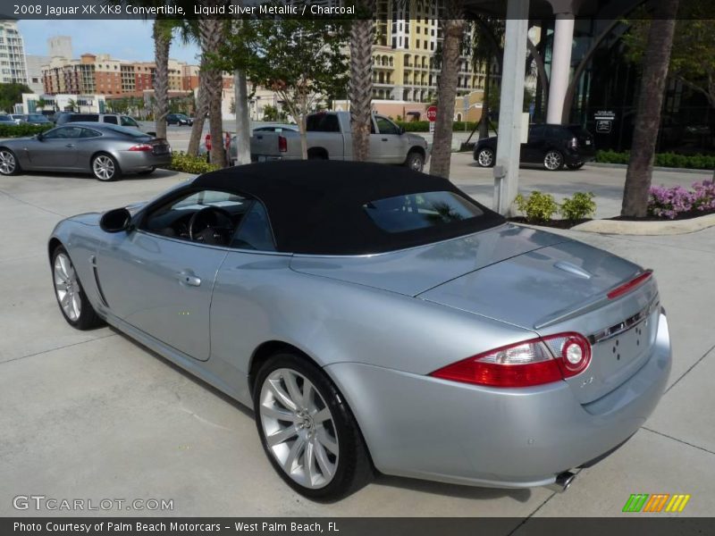 Liquid Silver Metallic / Charcoal 2008 Jaguar XK XK8 Convertible