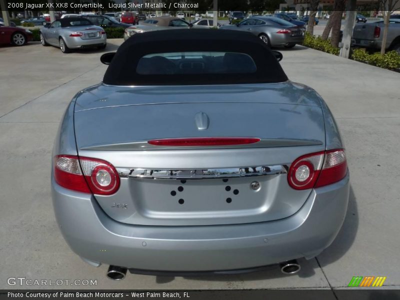 Liquid Silver Metallic / Charcoal 2008 Jaguar XK XK8 Convertible