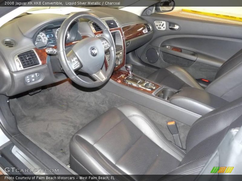 Liquid Silver Metallic / Charcoal 2008 Jaguar XK XK8 Convertible