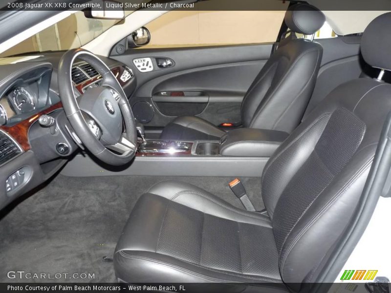 Liquid Silver Metallic / Charcoal 2008 Jaguar XK XK8 Convertible