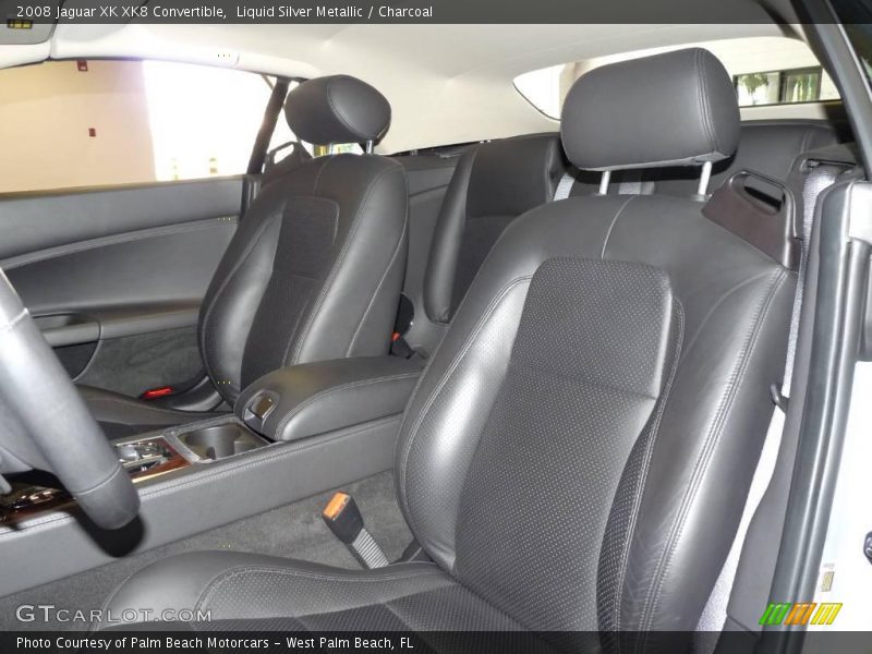 Liquid Silver Metallic / Charcoal 2008 Jaguar XK XK8 Convertible