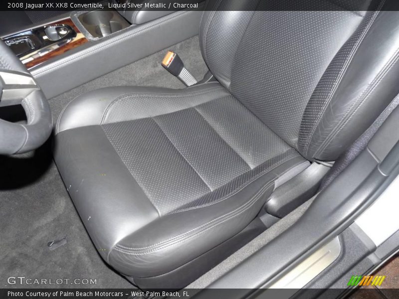 Liquid Silver Metallic / Charcoal 2008 Jaguar XK XK8 Convertible