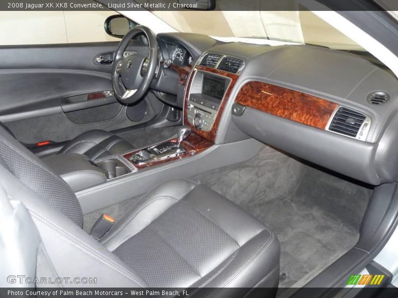 Liquid Silver Metallic / Charcoal 2008 Jaguar XK XK8 Convertible