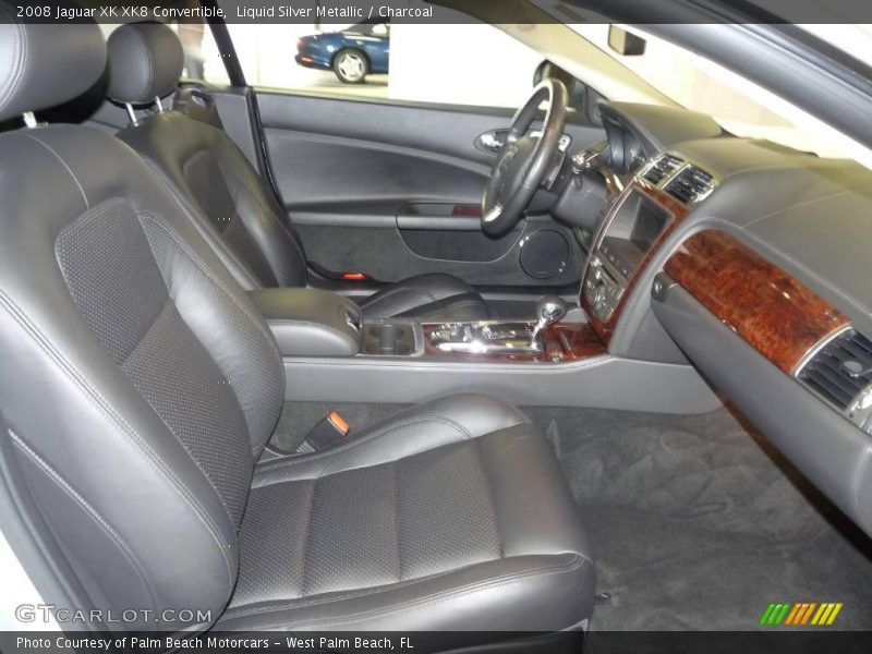 Liquid Silver Metallic / Charcoal 2008 Jaguar XK XK8 Convertible
