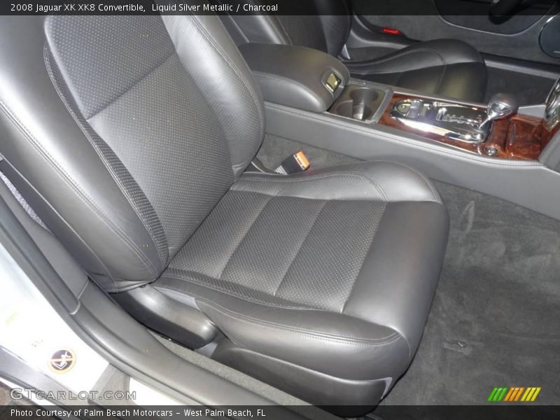 Liquid Silver Metallic / Charcoal 2008 Jaguar XK XK8 Convertible