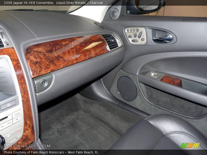 Liquid Silver Metallic / Charcoal 2008 Jaguar XK XK8 Convertible