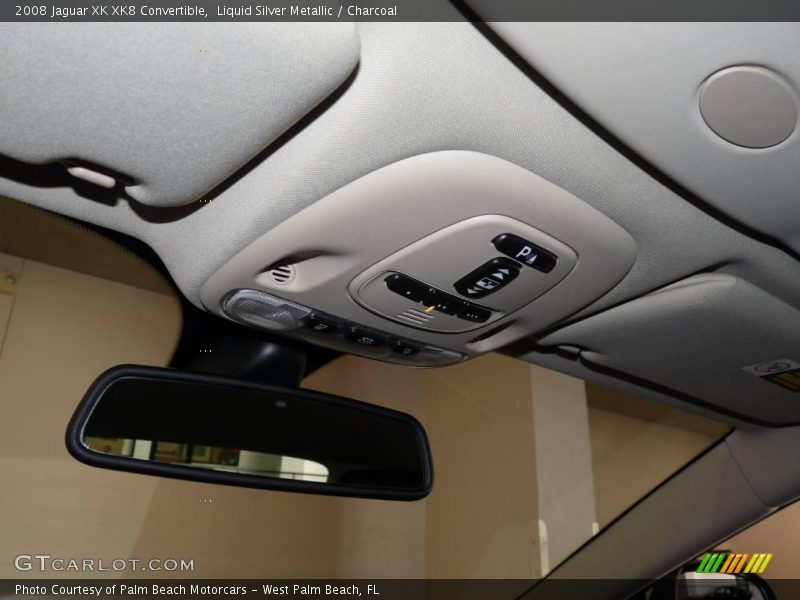 Liquid Silver Metallic / Charcoal 2008 Jaguar XK XK8 Convertible
